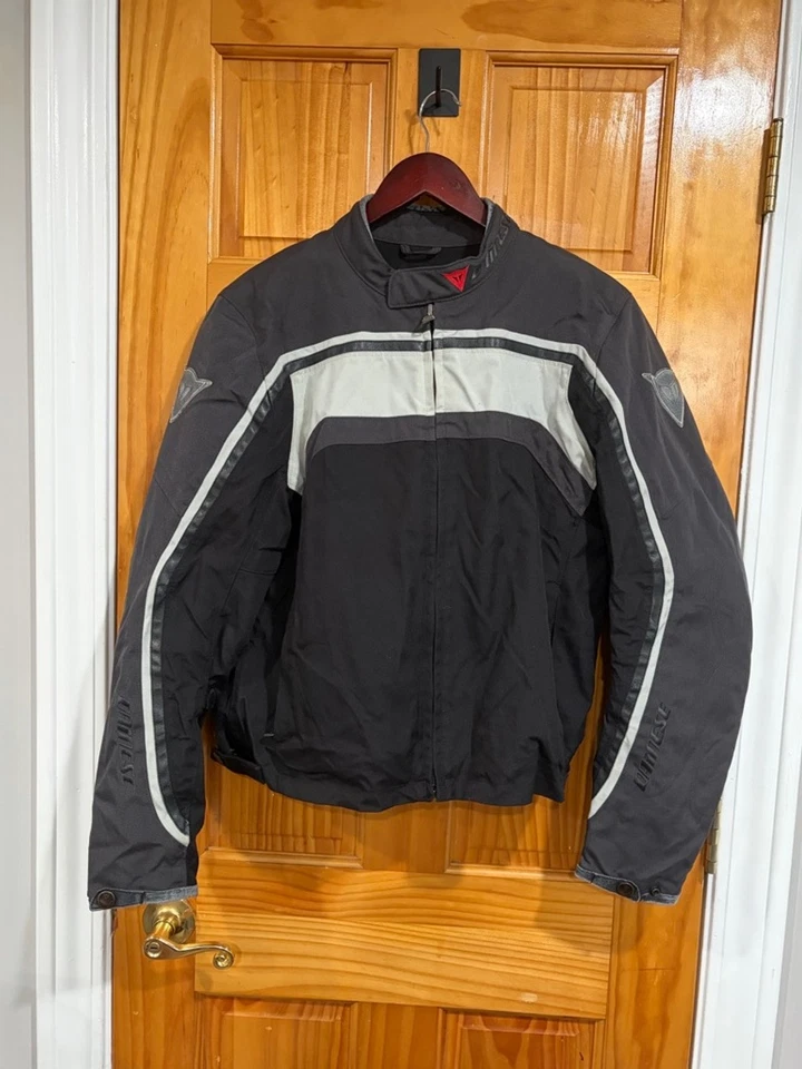 Dainese Motorcycle Jacket 50 Black Gray Reflective Armor Touring/ marks - Image 2 of 4