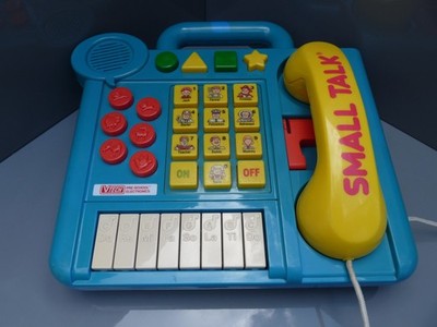 Vintage V Tech Smalltalk Spielzeug Telefon und Tastatur von 1988, funktionstüchtig.