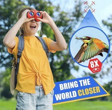 NIB Kids Binocular Compact High Resolution Shockproof Red