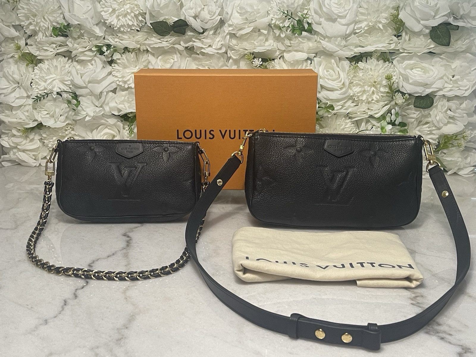 Louis Vuitton Empreinte Noir Multi Pochette Accessoires Bag