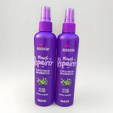 2 Pack! Aussie Miracle Repairer Hi-Temp Heat Protectant - With Aloe