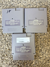 Nintendo NES Lot of 3 Games - Disnep's Duck Tales, Super Mario/Duck Hunt, Jaws