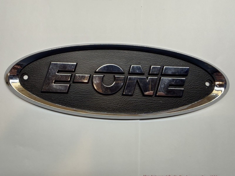 NEW STYLE E-ONE FIRE TRUCK EMBLEM NAME PLATE INSIGNIA APPARATUS LOGO