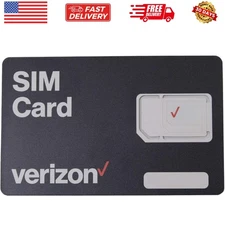 Verizon Wireless 4G LTE SIM Card - All 3 Sizes 3-in-1, Nano/Micro/Standard Si...