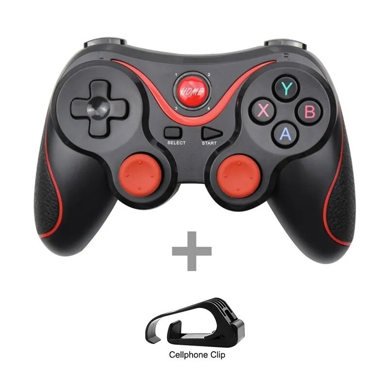 Manette Bluetooth ergonomique avec double vibration et joysticks asymétriques gris - 3