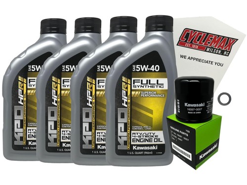 Cyclemax Full Synthetic Oil Change Kit with 2020-2023 Kawasaki Teryx KRX 1000