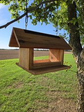 Handmade Cedar Hanging Bird Feeder