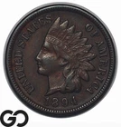 1894 Indian Head Cent Penny, Choice XF Better Date