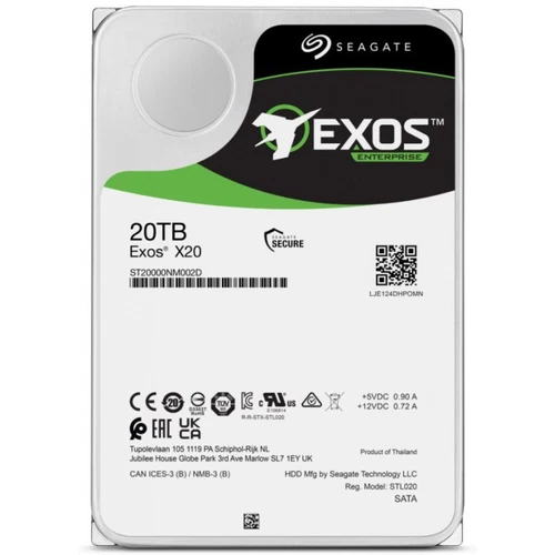 Hard drive Seagate Exos X20 20TB SAS NL 12G 3.5" 4KN