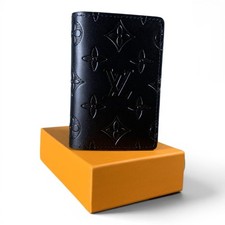 Louis Vuitton Glossy Monogram Black Card Wall...