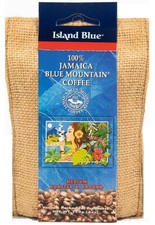 Island Blue 100 Jamaican Blue Mountain Peak coffee roasted  Ground 4oz 