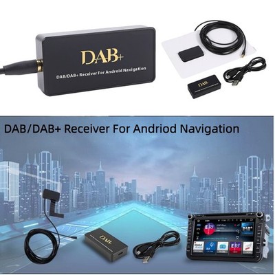 Digital DAB/DAB+ Radio Receiver Adapter Broadcast Antenna For Android Car Stereo