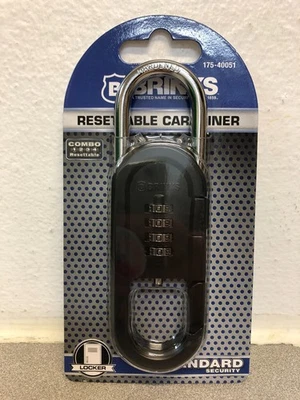 Brinks 175-40051 4 Dial Resettable Sports Combination Padlock, 40mm