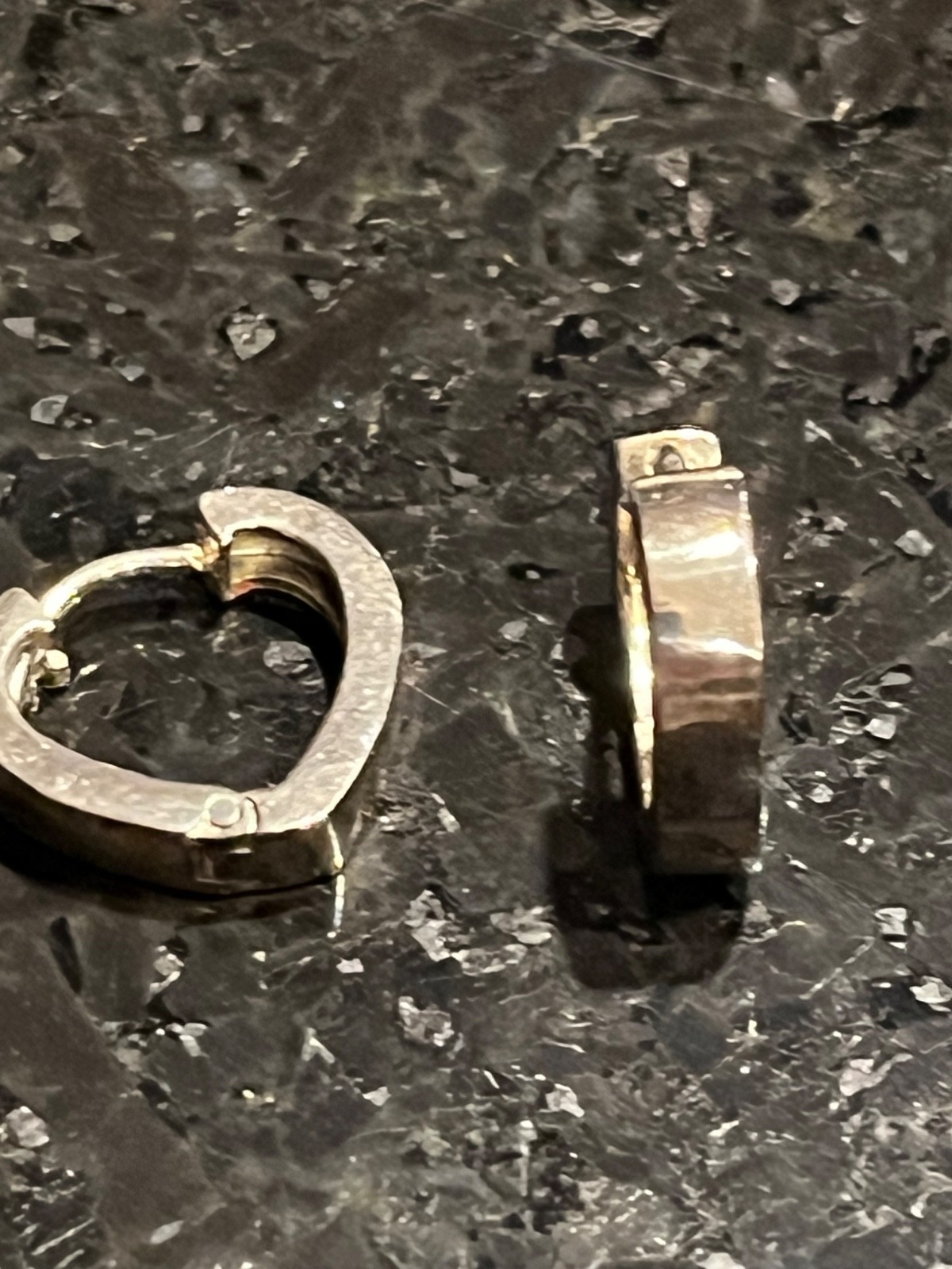 925 Sterling Silver chunky Hoop Earrings