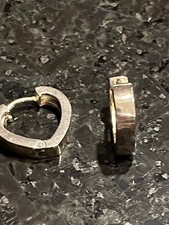 925 Sterling Silver chunky Hoop Earrings