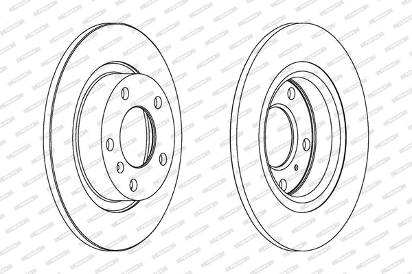 2X Bremsscheibe Hinterachse FüR Opel Abarth Adam Corsa D E Kasten/SchräGheck-image