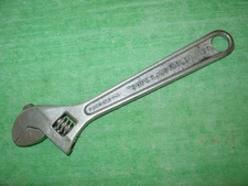 VINTAGE J.H.WILLIAMS & CO.  8" SUPERJUSTABLE CRESCENT WRENCH MADE IN USA