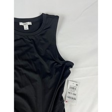 Bar III Black Sleeveless Maxi Dress with Tie Front, Women's PS Petite Small