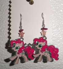 PINKIE PIE Earrings My Little Pony Gemstone Star Handmade USA NEW