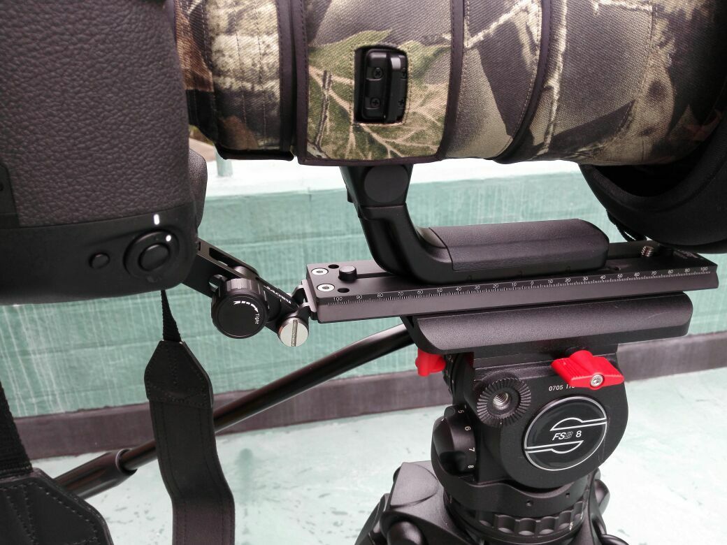 FOTGA L200 Téléobjectif Plaque De Libération Rapide Long-Focus Support Pour Tête De Boule De Trépied Appareil Photo DSLR