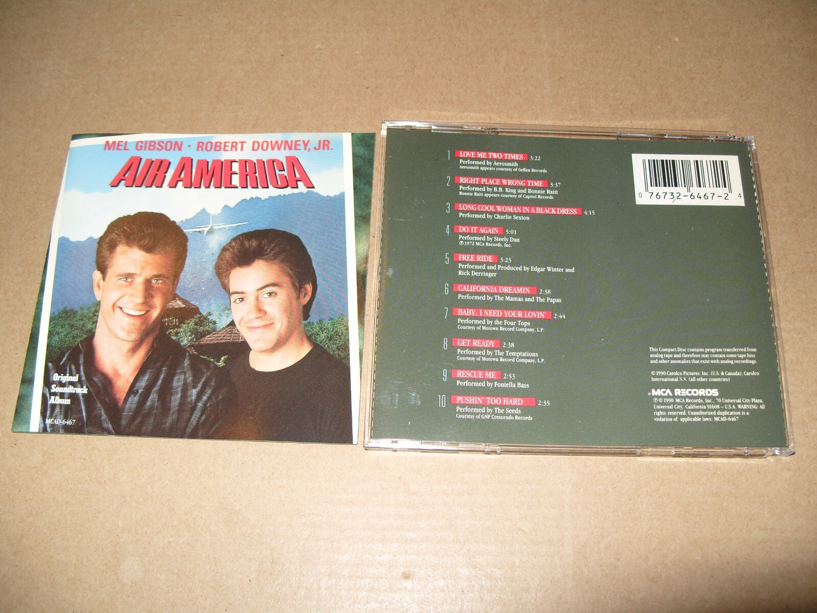 Air America - Soundtrack Various 1990 cd + inlays excellent condition
