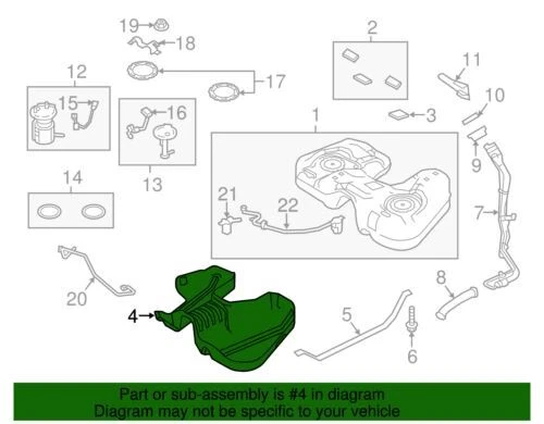 Protector térmico depósito combustible original Ford Lincoln MKS 2013-2019 DG1Z-9A032-C Foto 2 de 2