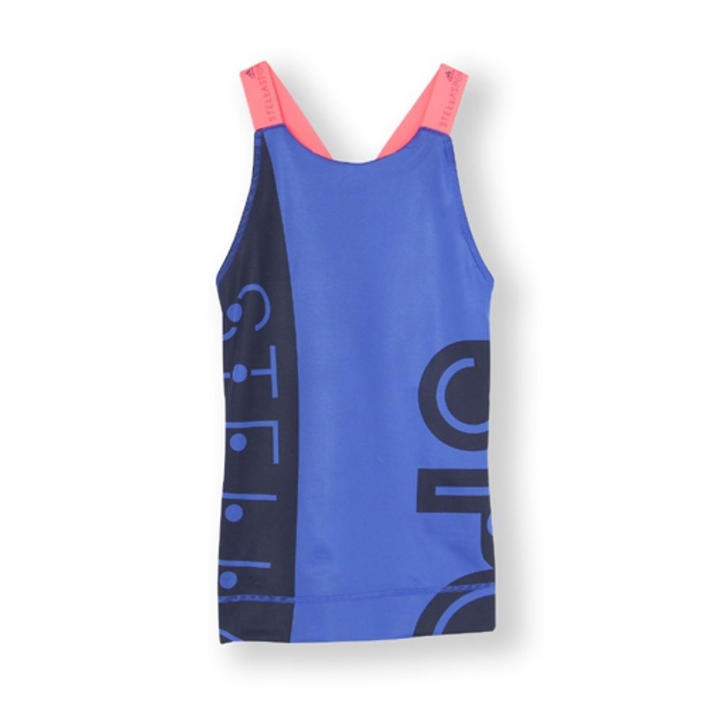 ADIDAS Stellasport GRAPHIC Sport Tank TOP UV PROTECTION Bold Blue