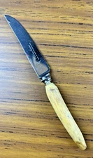 Vintage William Adams Stainless Steel Curve Bone Handles Knife Sheffield England