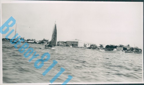 Nassau Bahamas Sailing yachts On sea 1949 Photo