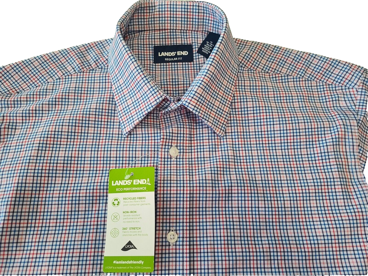 lands end performance dress shirt Men's Long Sleeve Performance Twill Shirt