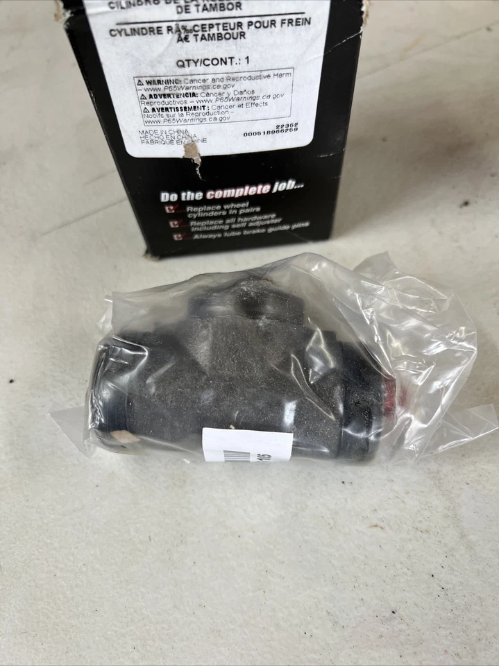 Cilindro de rueda de freno de tambor trasero izquierdo compatible con Mercury Comet 1971-1972 3,3 L L6 GAS OHV Foto 2 de 3