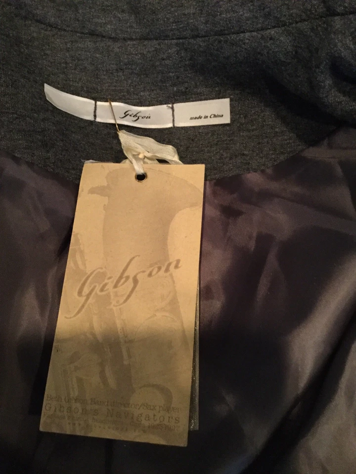 NWT GIBSON GRAY BLAZER- SIZE 2 - Image 4 of 4