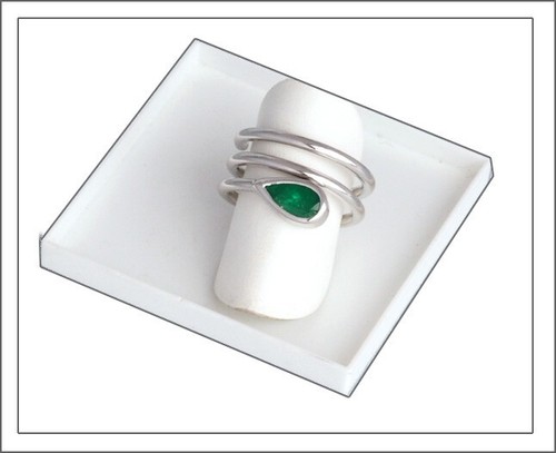 Außergewöhnlicher Smaragd Schlangen Ring in Weißgold -von Greenfire - Bild 3 von 12