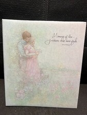 NEW Vintage Hallmark Album 1970's Couple w/ Flowers - Blank Pages Scrapbook
