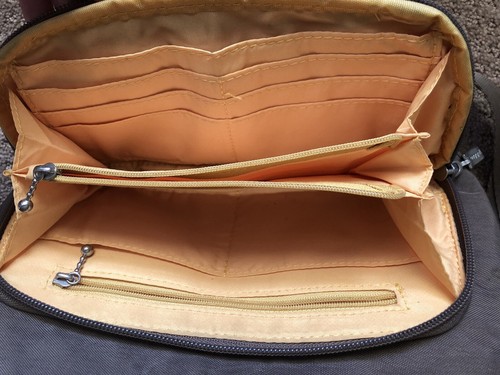 Baggallini Hobo Brown Crossbody Shoulder Adjustable Small Purse/Bag - Picture 6 of 8
