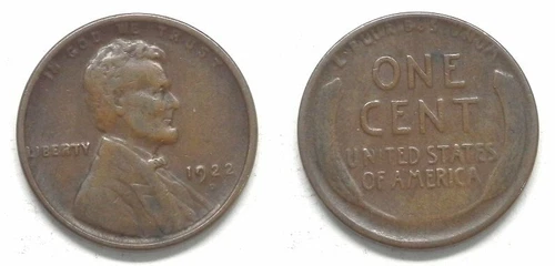 X2607  1922-D Lincoln Cent, Fine/VF