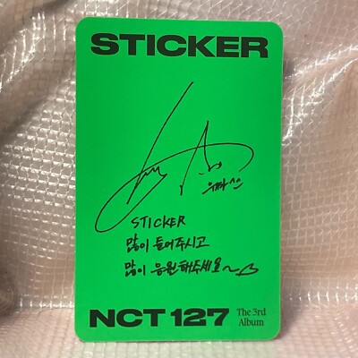 Yuta Official AR Photo Card Photocard NCT 127 The 3rd Album