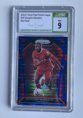 ★ワイナルドゥム 2020-21 Panini Prizm Georginio Wijnaldum #247 Blue Pulsar CSG 9