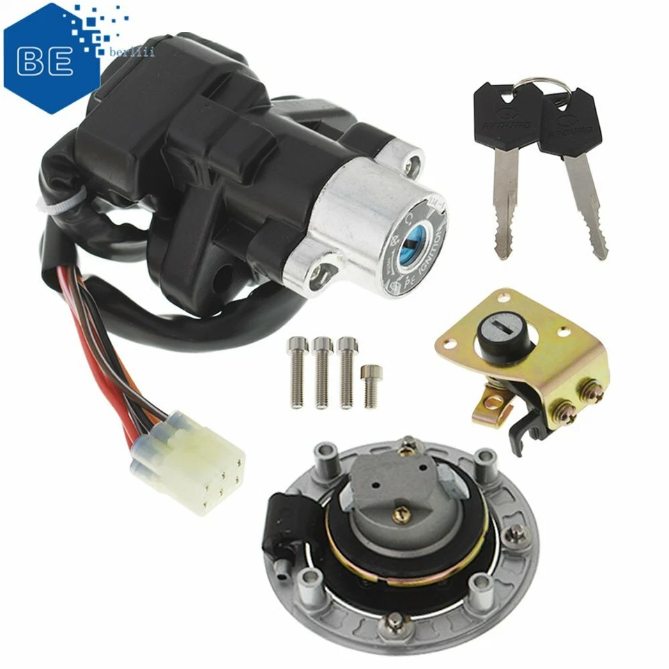 For Suzuki Katana 600 Katana 750 Ignition Switch Gas Cap Cover Seat Lock Key Set - Image 2 of 4