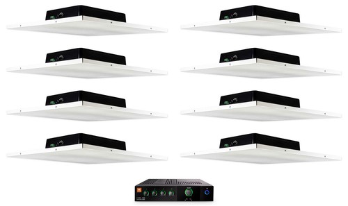 JBL CSMA 180 Commercial 70v Amplifier+(8) Drop Ceiling Tile Speakers For Office