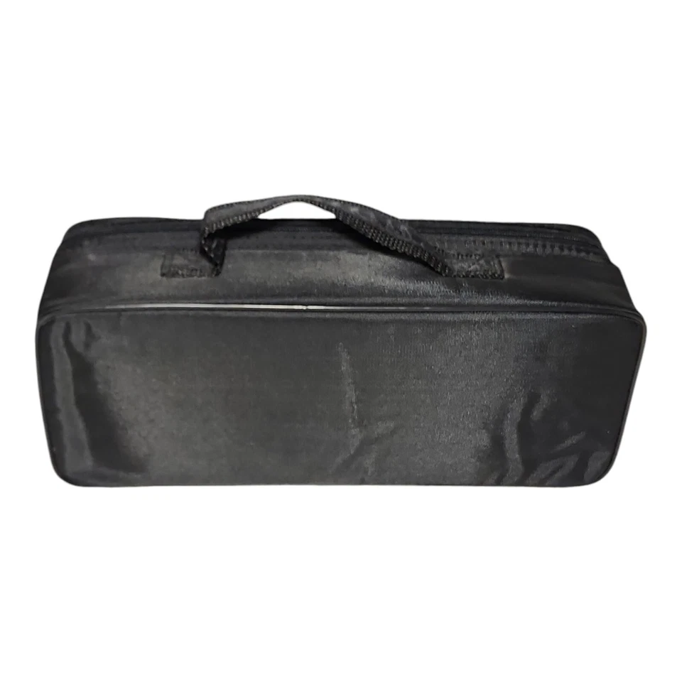 BMI 15 Cassette Tape Travel Storage Holder Soft Nylon Black Portable Vintage - Image 3 of 4