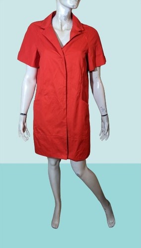 Robe Manches Courtes Comptoir Des Cotonniers Taille 38 - Bleu Beige, 100% Coton - Occasion TB