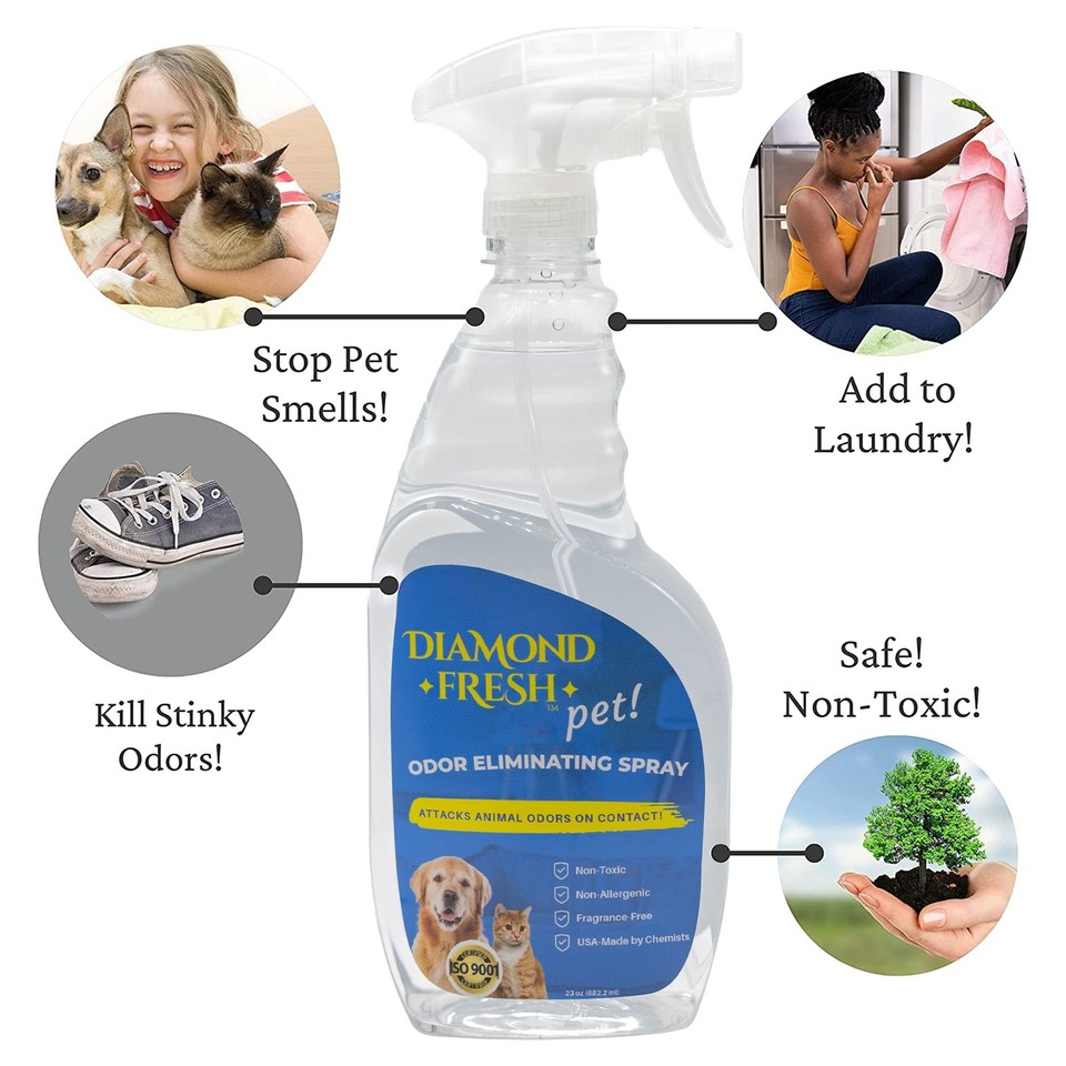 Pet Odor Spray for Dog & Cat, Pet Urine Eliminator for Home, Pee