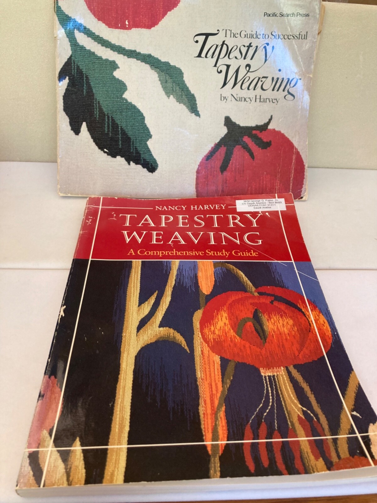 TAPESTRY WEAVING Level 1&2 VHS VIDEOS + 2 Tapestry Weaving Books by