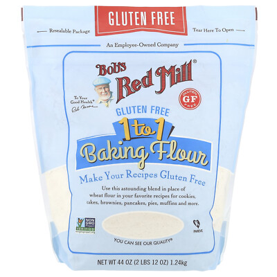 Gluten Free 1 to 1 Baking Flour, 44 oz (1.24 kg)