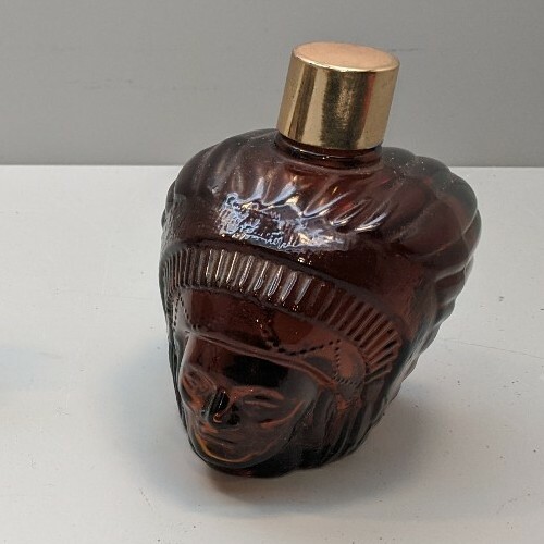 Vintage Avon Indian head, chieftain collectible Protein Hair 
