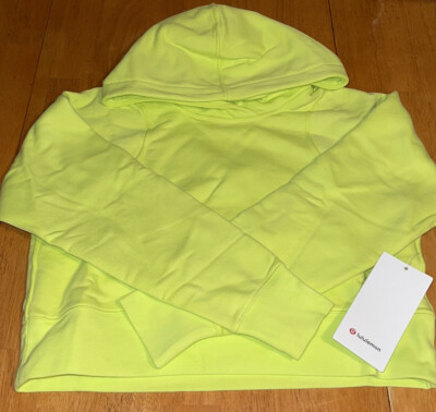 ヨガ lululemon - Lululemon Loungeful Cropped Hoodie Lululemon Loungeful Cropped Hoodie *Spark - Black / Black