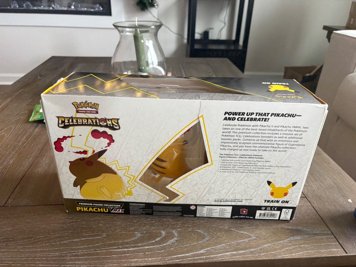 pokémon tcg celebrations pikachu vmax premium figure booster box Pokemon TCG: Celebratinos Premium Figure Collection Pikachu VMAX main image 1