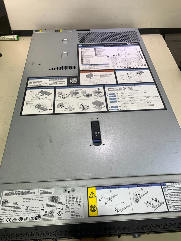 IBM LENOVO X3550 M5 SERVER (1x) E5-2620 v3@ 3.40GHZ 96GB (6x 16GB) DUAL PSU - Image 2 of 4