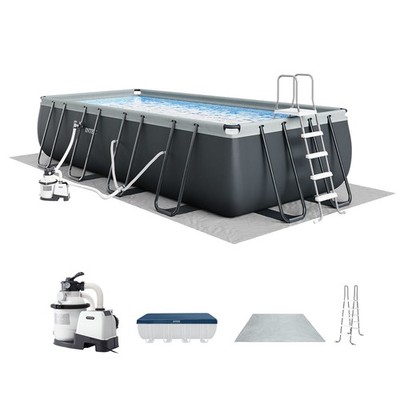 Intex Ultra 18' x 9' x 52'' XTR Rectangular Pool Set w/Pump Filter (Open Box)